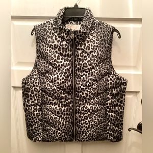 Michael Kors Leopard Puffer Vest (XL)